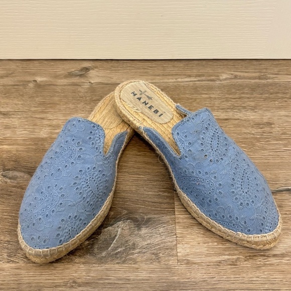 Manebi Yucatán Crochet Eyelet Espadrilles Mules - Picture 11 of 11